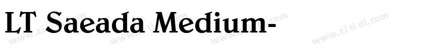 LT Saeada Medium字体转换